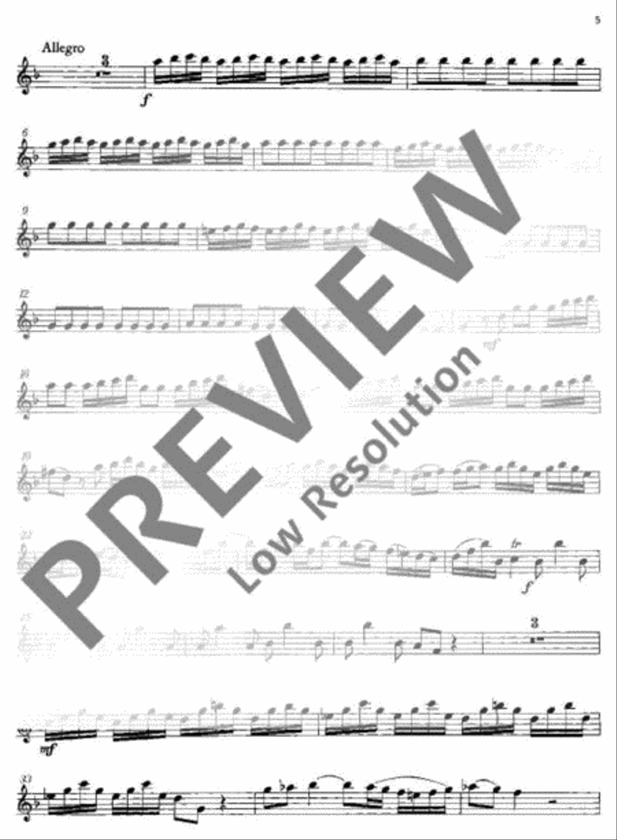 Concerto No. 2 G minor Flute scores gallery preview page 21
