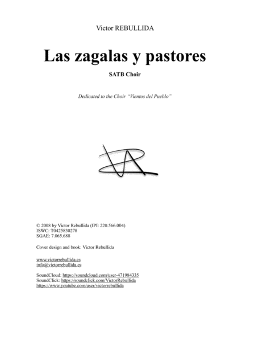 Las zagalas y pastores 4-Part scores gallery preview page 2