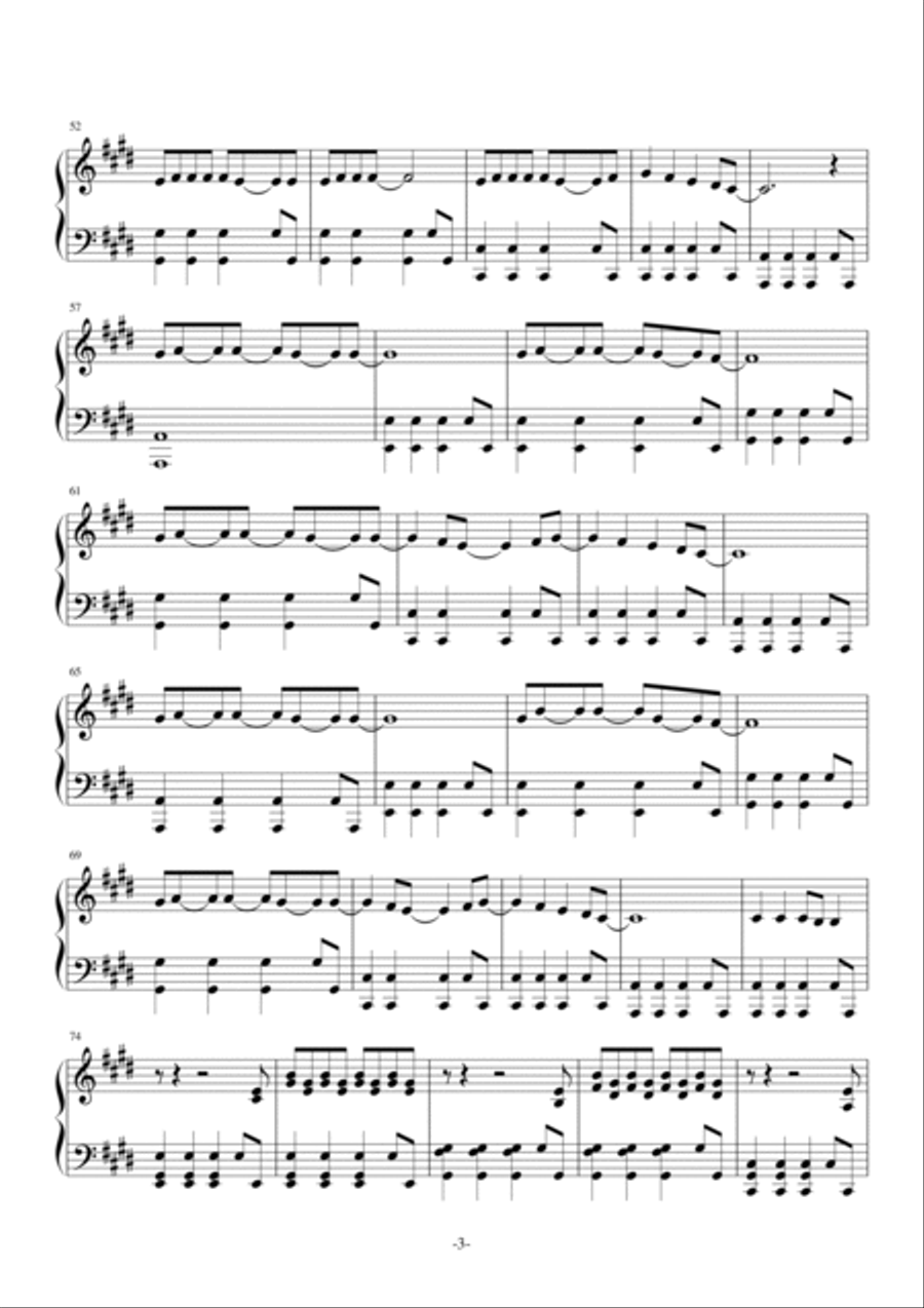 The One That Got Away Piano Solo scores gallery preview page 3