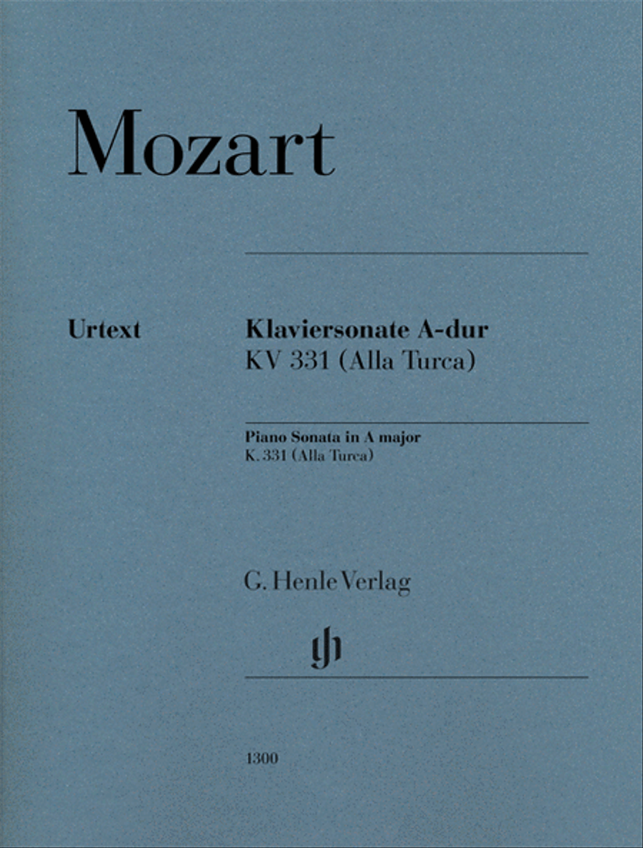 Piano Sonata in A Major K331 (300i) (with Alla Turca) Piano Solo scores gallery preview page 1