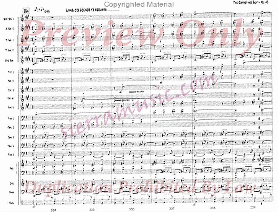 The Gathering Sky Jazz Ensemble scores gallery preview page 44
