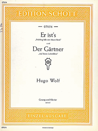 Book cover for Er ist's / Der Gärtner