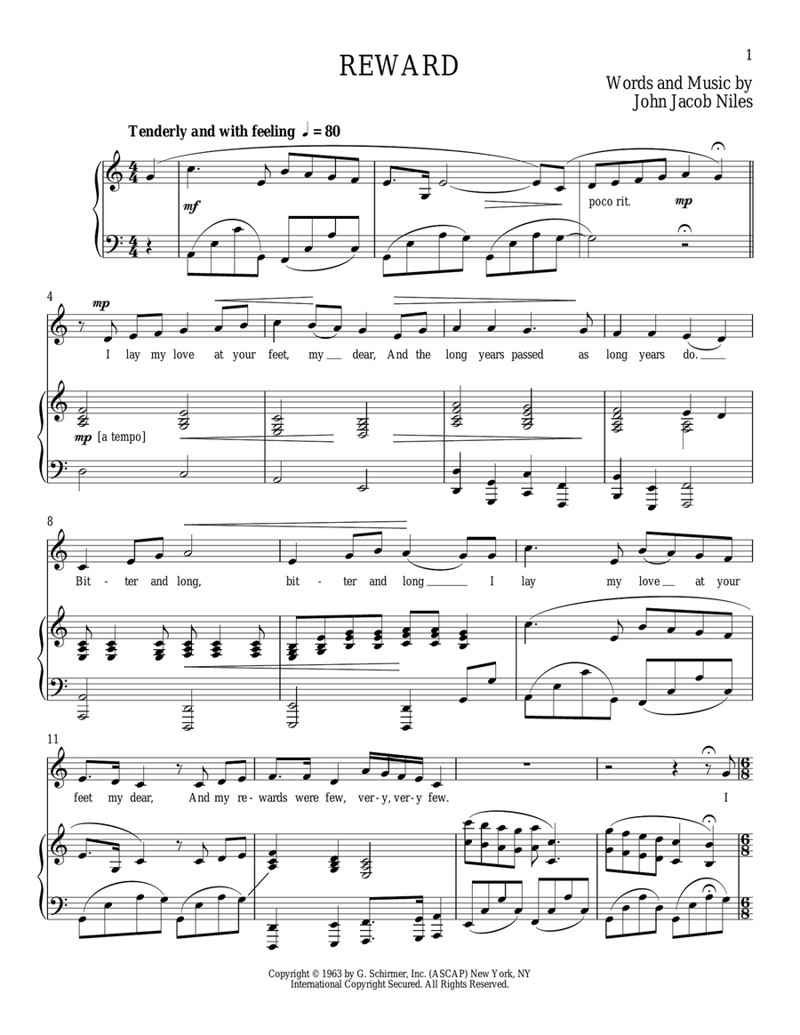 Reward Reward Low Voice scores gallery preview page 1
