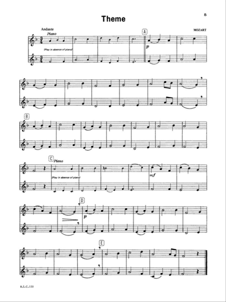 Student Instrumental Course Duets for Clarinet Students Clarinet Duet scores gallery preview page 4