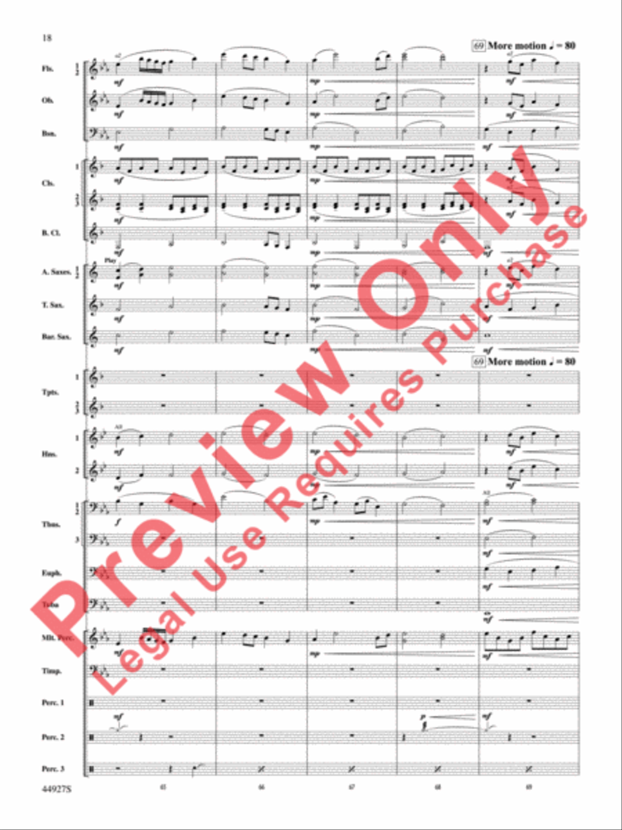 At the Movies with John Williams Concert Band scores gallery preview page 19