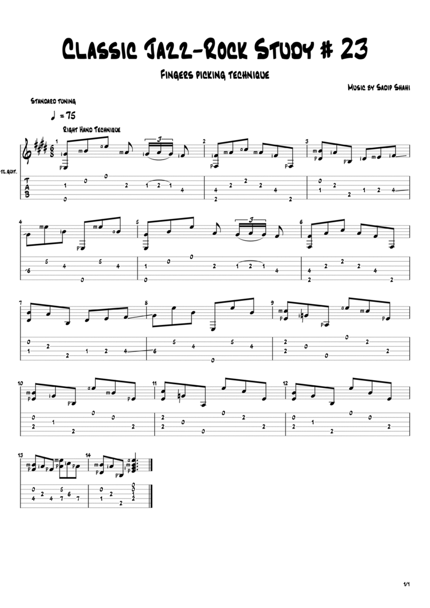 Classic Jazz-Rock Solo Study # 23 image number null