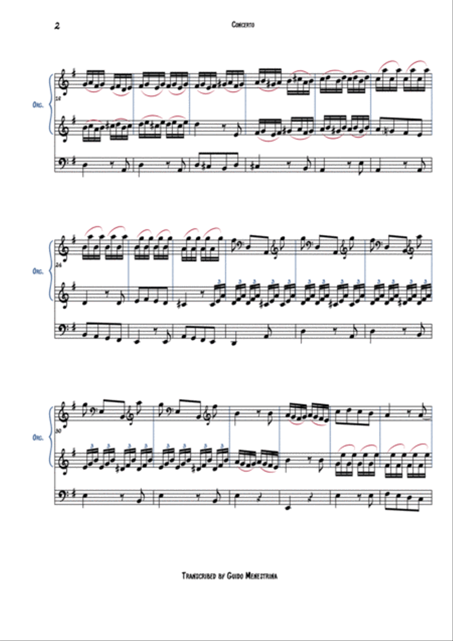 Heinrich Nicolaus Gerber - (Organ) Concerto (à 2 clav & ped) Organ Solo scores gallery preview page 3