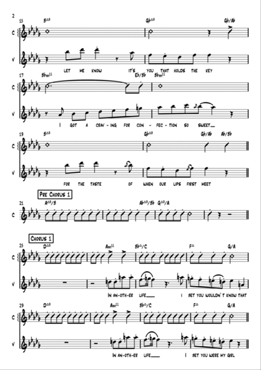 Another Life Piano Solo scores gallery preview page 2