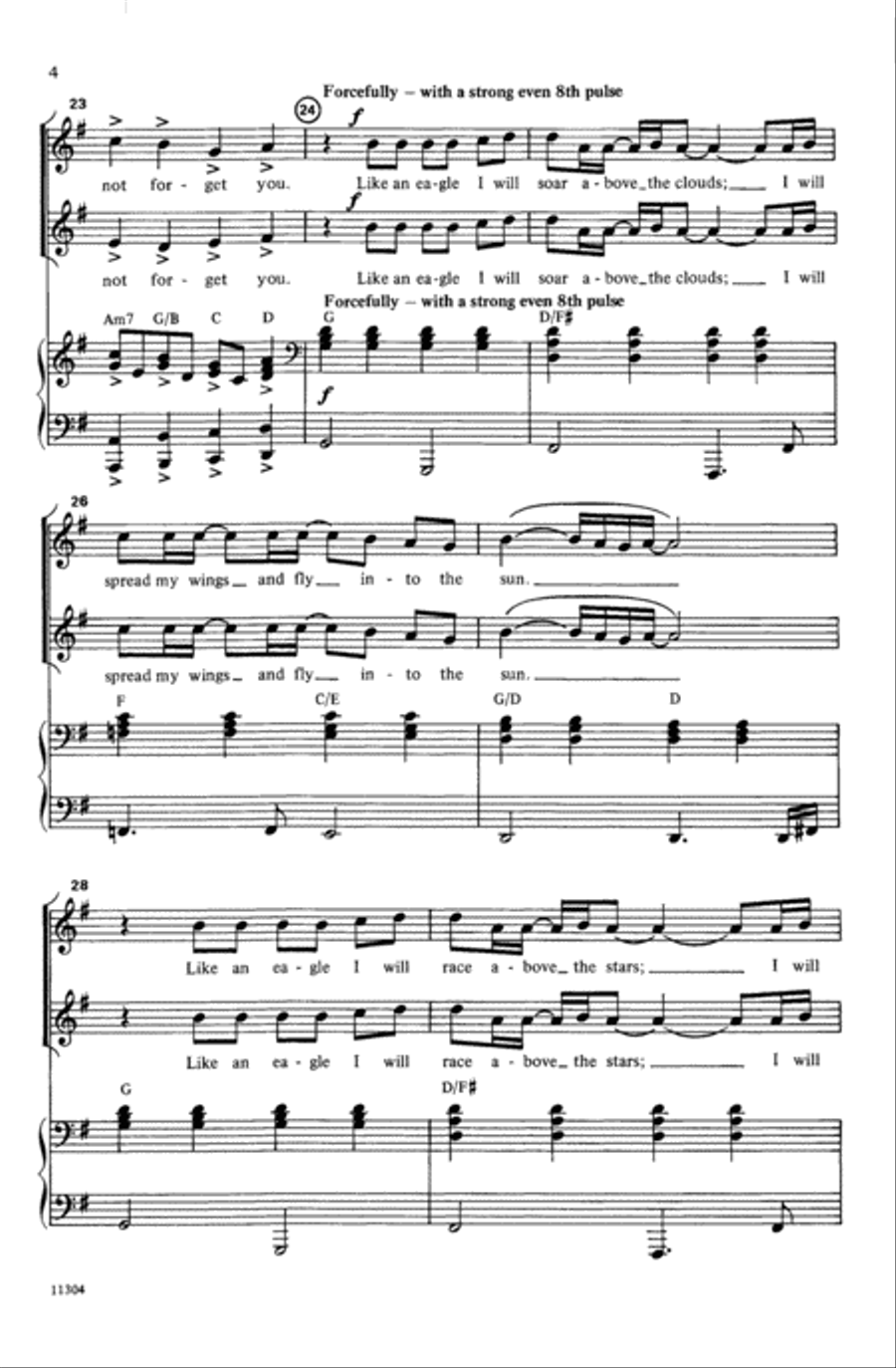 Like an Eagle Choir scores gallery preview page 3