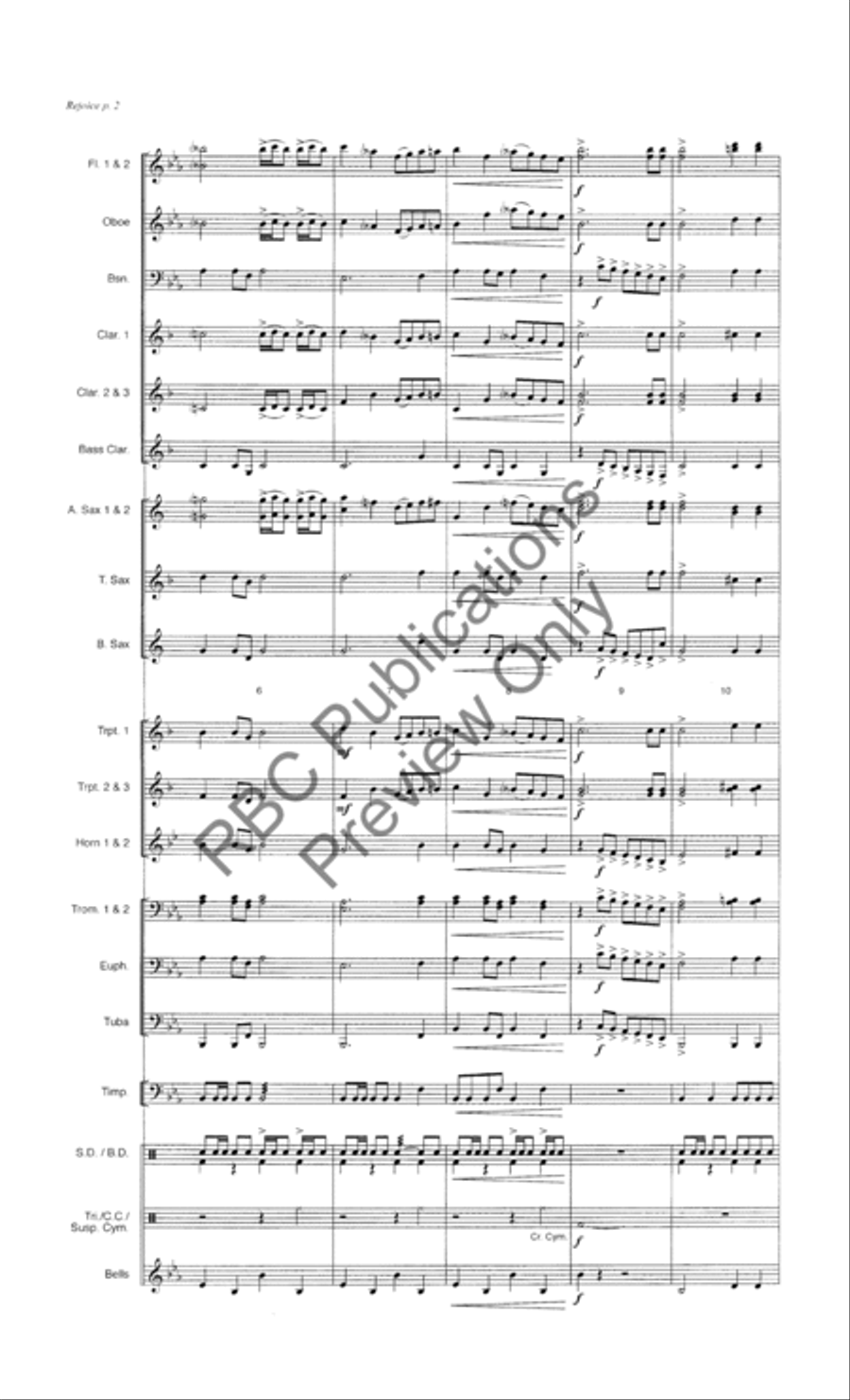 Rejoice Rejoice Concert Band scores gallery preview page 5