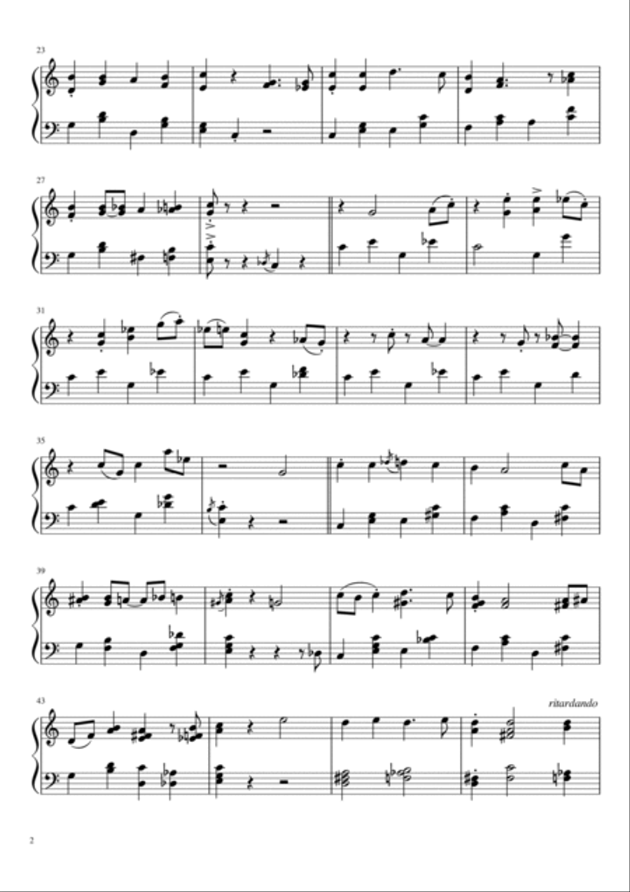 Bolle reiste jüngst zu Pfingsten Piano Solo scores gallery preview page 2