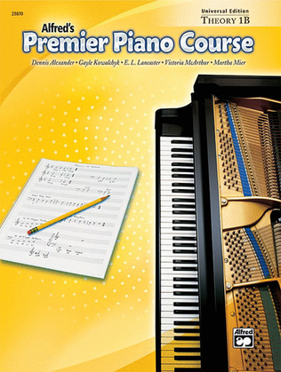 Book cover for Premier Piano Course Theory, Book 1B
