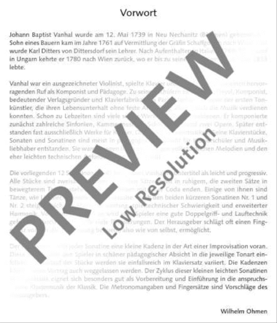 12 Easy and progressive Sonatinas Piano Solo scores gallery preview page 4