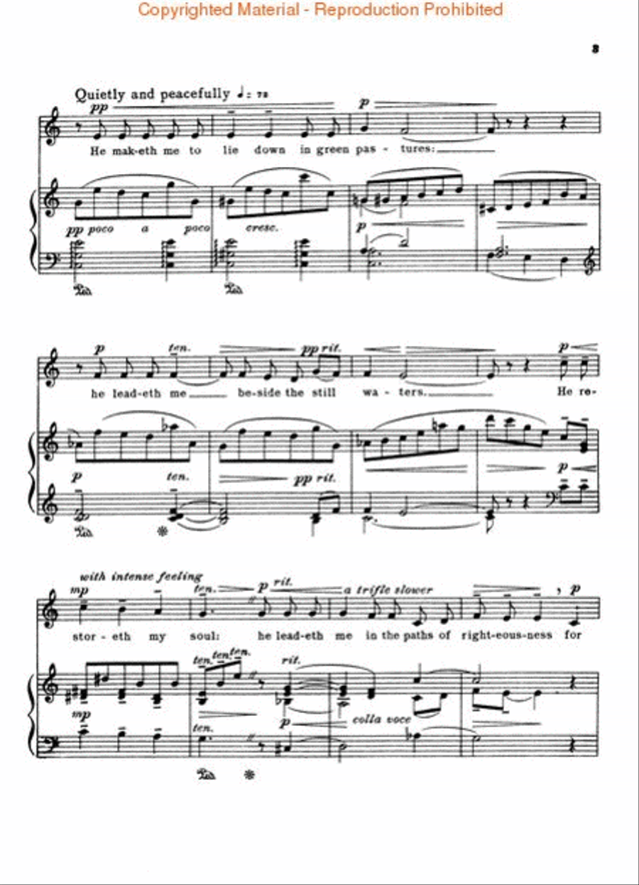 23rd Psalm 23rd Psalm Voice scores gallery preview page 3