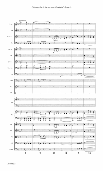 Christmas Day in the Morning - Orchestral Score and Parts