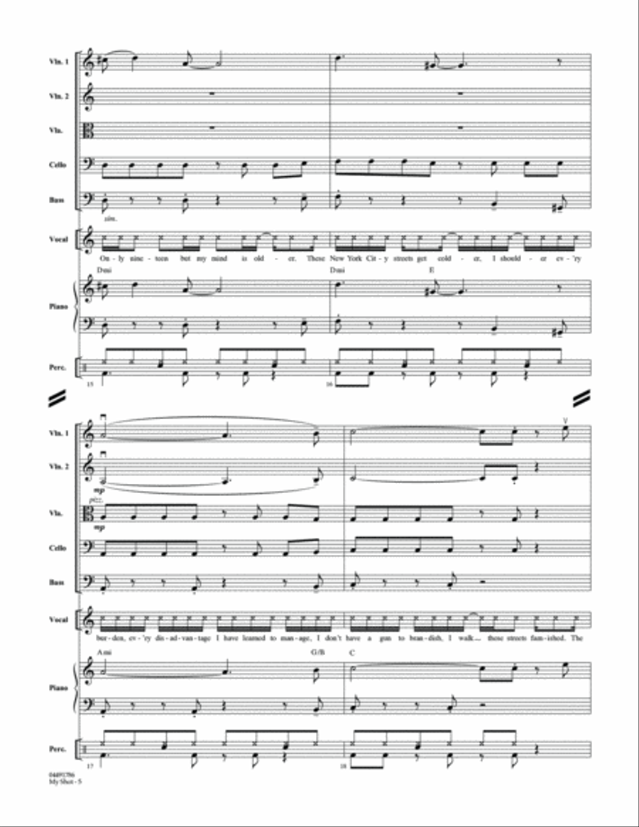 My Shot - Conductor Score (Full Score) String Orchestra scores gallery preview page 5