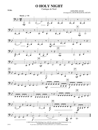 O Holy Night (Cantique de Noel): Tuba