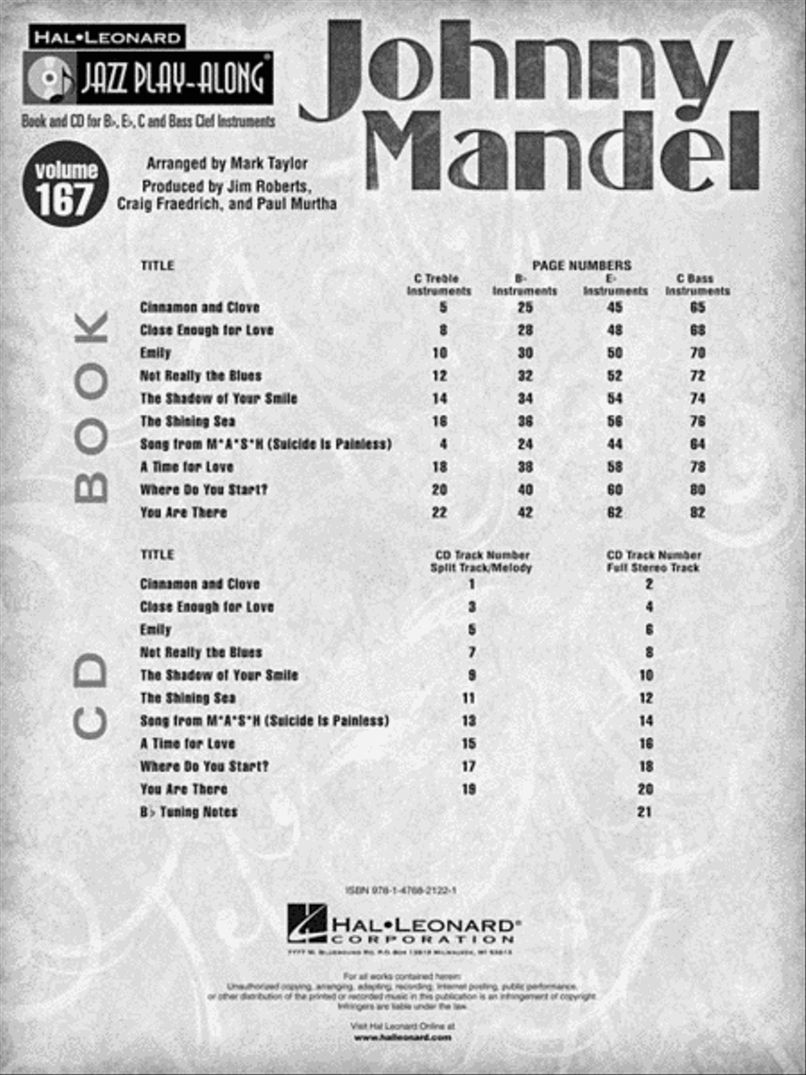Johnny Mandel C Instrument scores gallery preview page 3