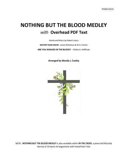 NOTHING BUT THE BLOOD Medley with Overhead PDF Text image number null
