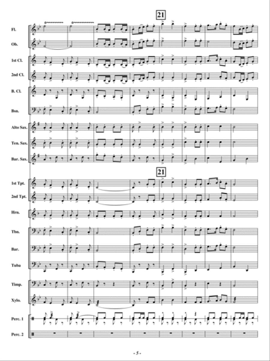 U. S. Field Artillery Concert Band scores gallery preview page 4