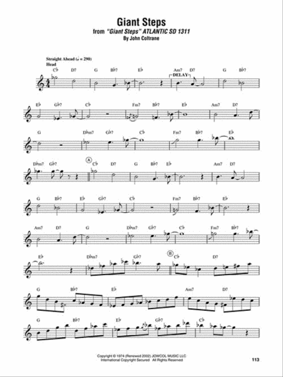 John Coltrane – Omnibook C Instrument scores gallery preview page 5