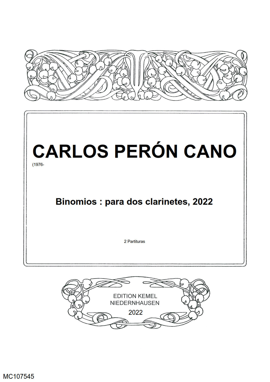 Binomios Binomios Clarinet scores gallery preview page 1