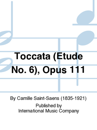 Book cover for Toccata (Etude No. 6), Opus 111