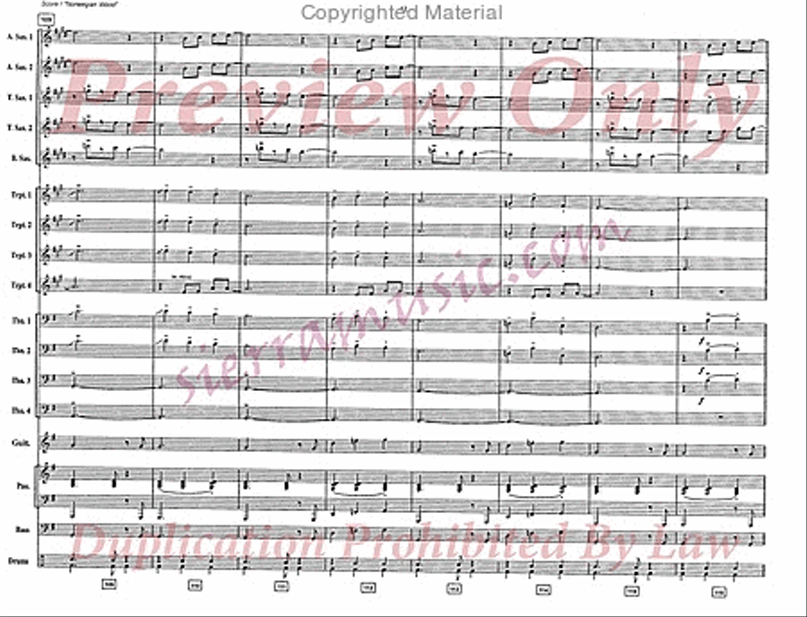 Norwegian Wood Norwegian Wood Big Band scores gallery preview page 13