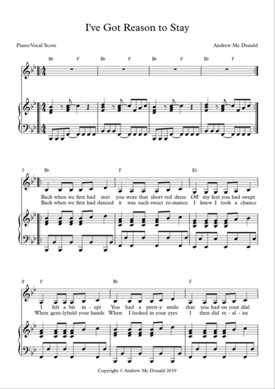 I've Got Reason To Stay Voice scores gallery preview page 2
