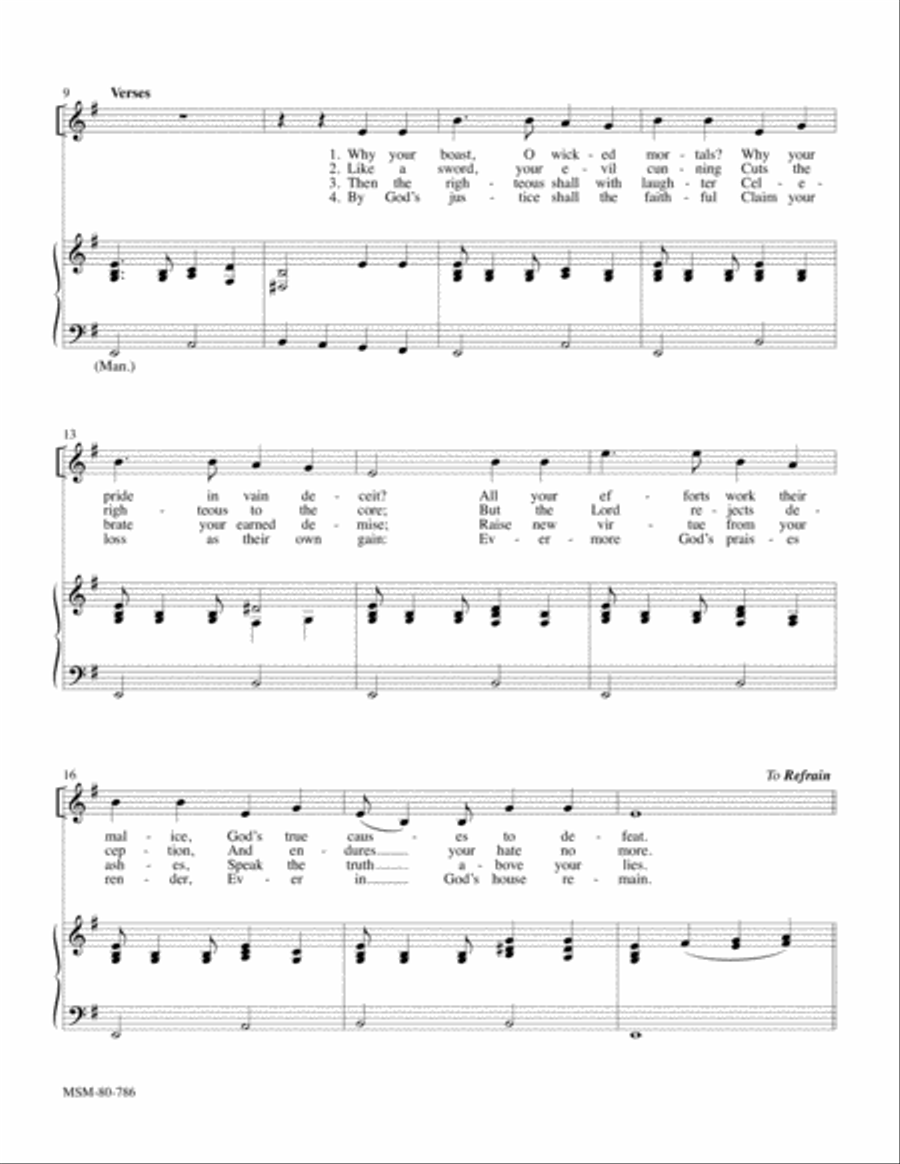 Psalm 52 4-Part scores gallery preview page 2