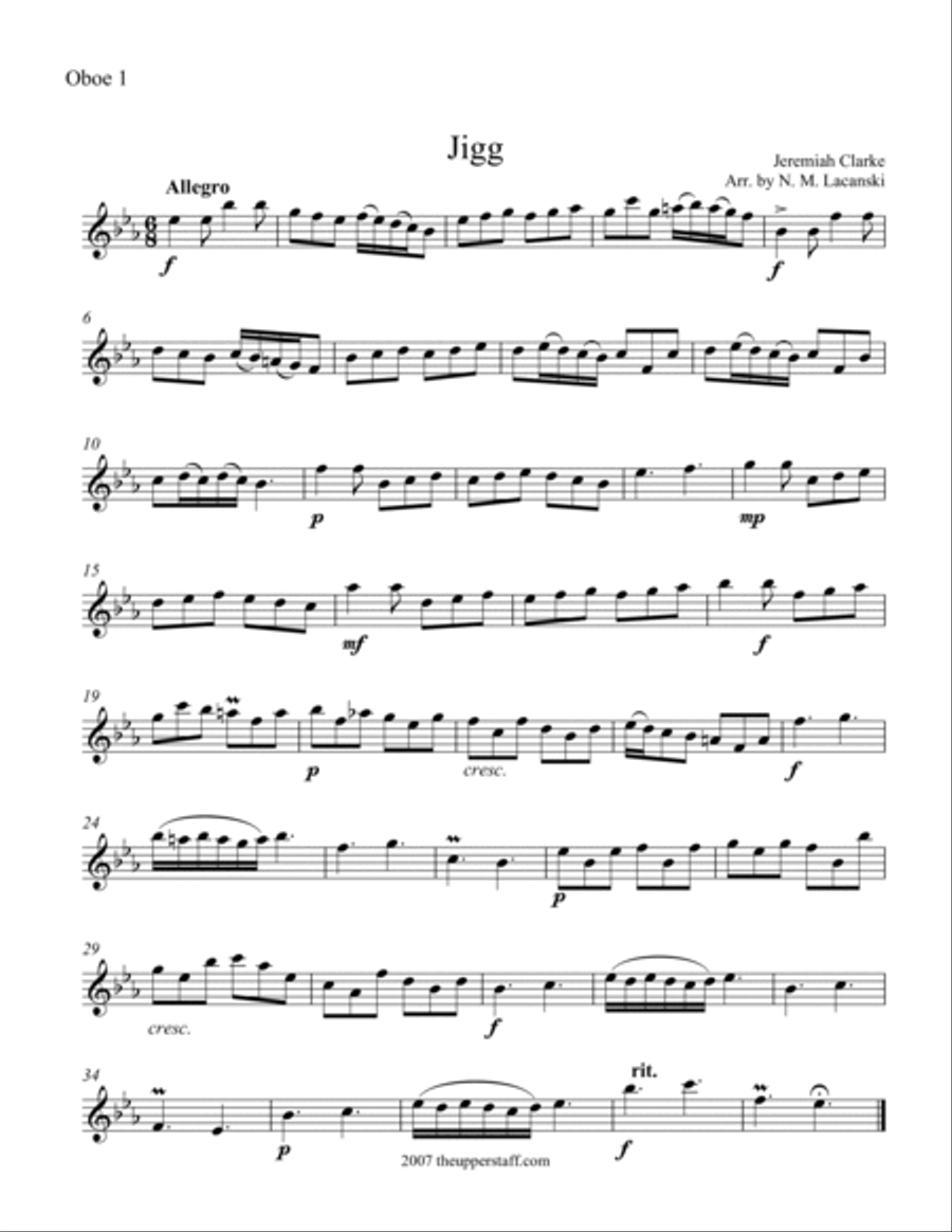 Jigg Oboe Solo scores gallery preview page 2