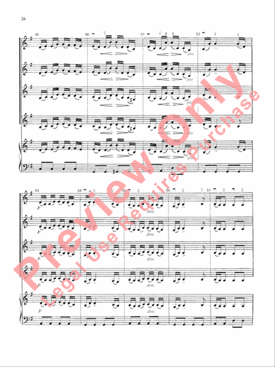 Highland/Etling Violin Quartet Series: Book 3 Small Ensemble scores gallery preview page 27