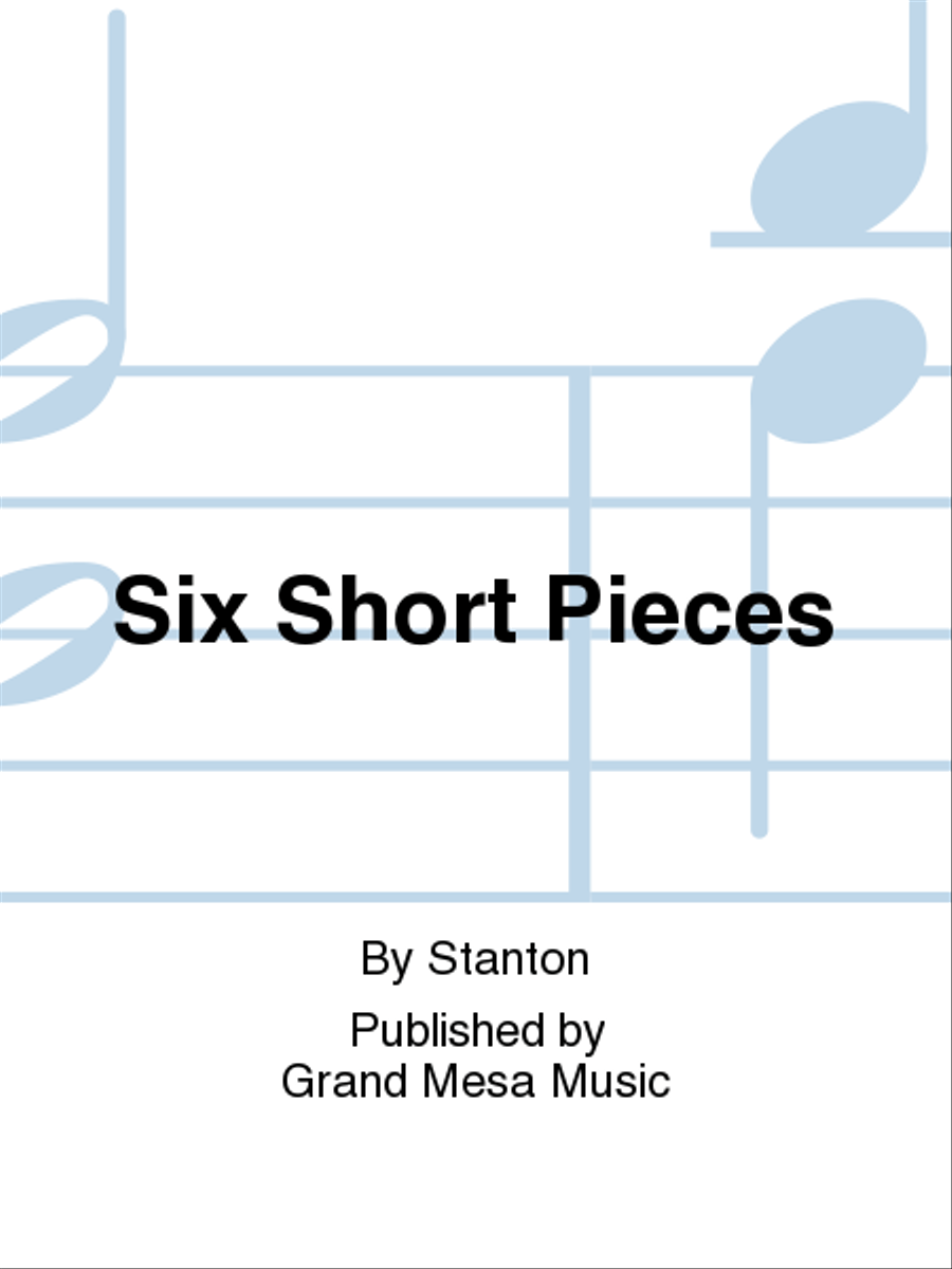 Six Short Pieces Alto Saxophone scores gallery preview page 1