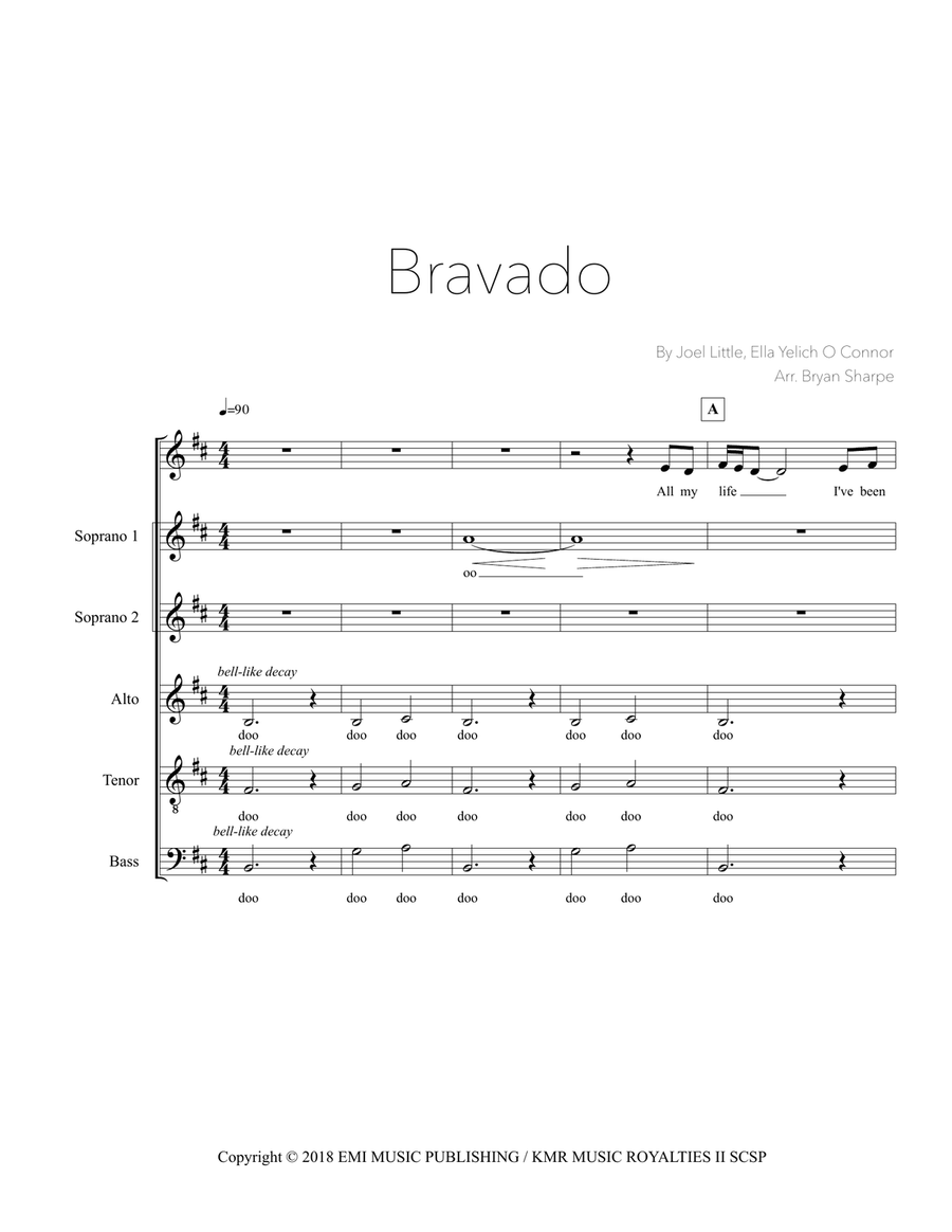 Bravado 4-Part scores gallery preview page 1