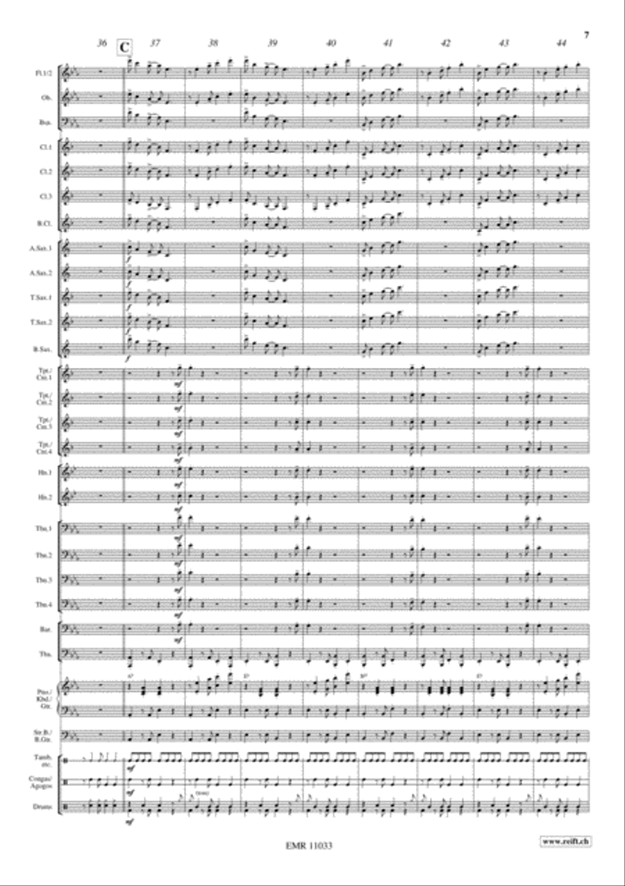 Carnival Samba Concert Band scores gallery preview page 8