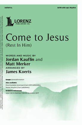 Book cover for Come to Jesus (Rest in Him)