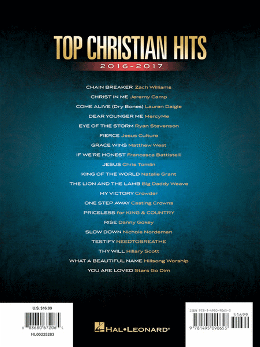 Top Christian Hits 2016-2017 Piano, Vocal, Guitar scores gallery preview page 6