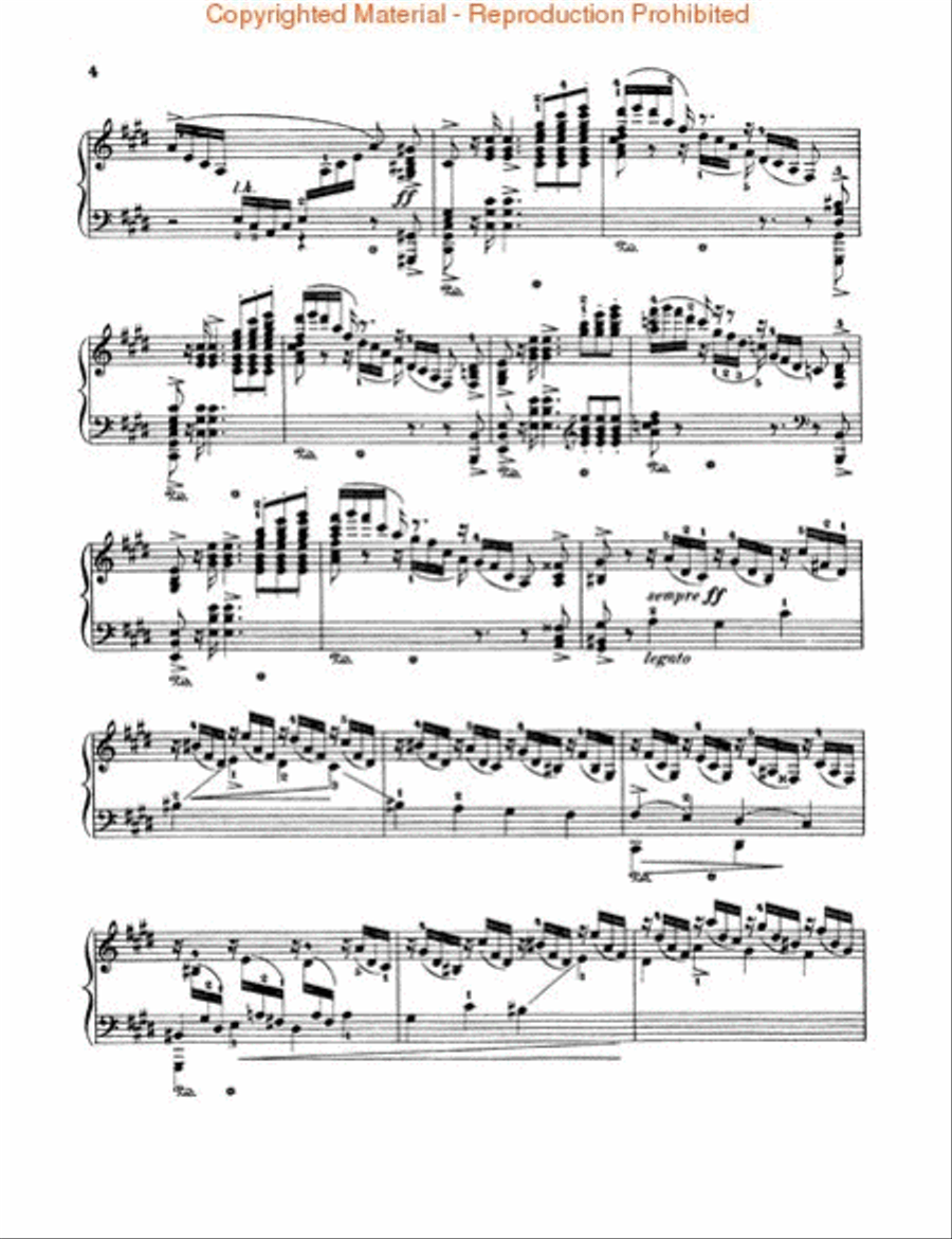 Impromptu, Op. 28, No. 3 in C# Piano Solo scores gallery preview page 3