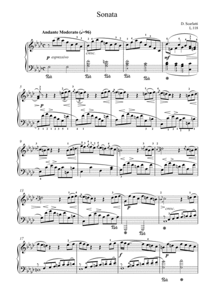 Scarlatti - Sonata K. 466 in F minor image number null