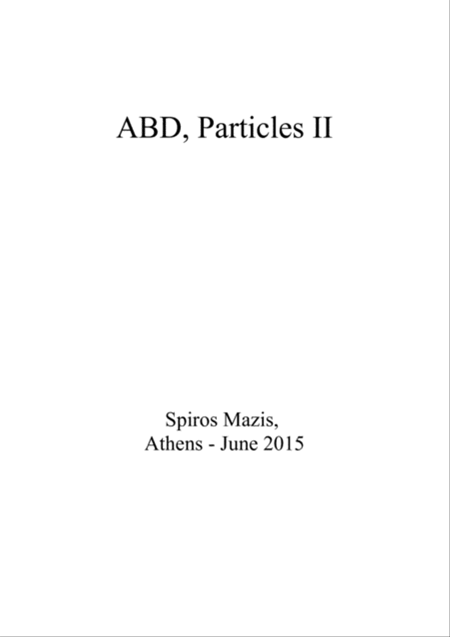 ABD, Particles II Marimba scores gallery preview page 1