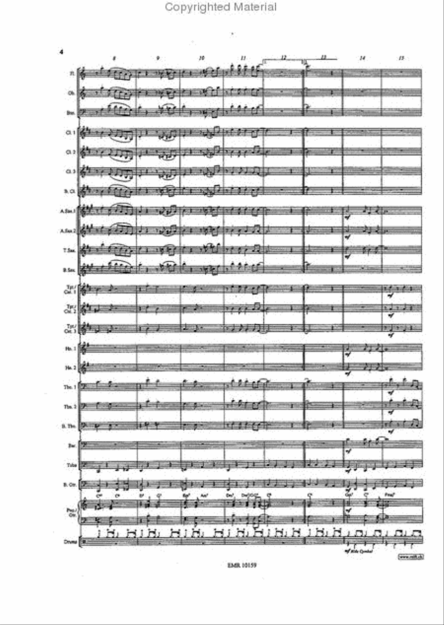 Jeepers Creepers Concert Band scores gallery preview page 4