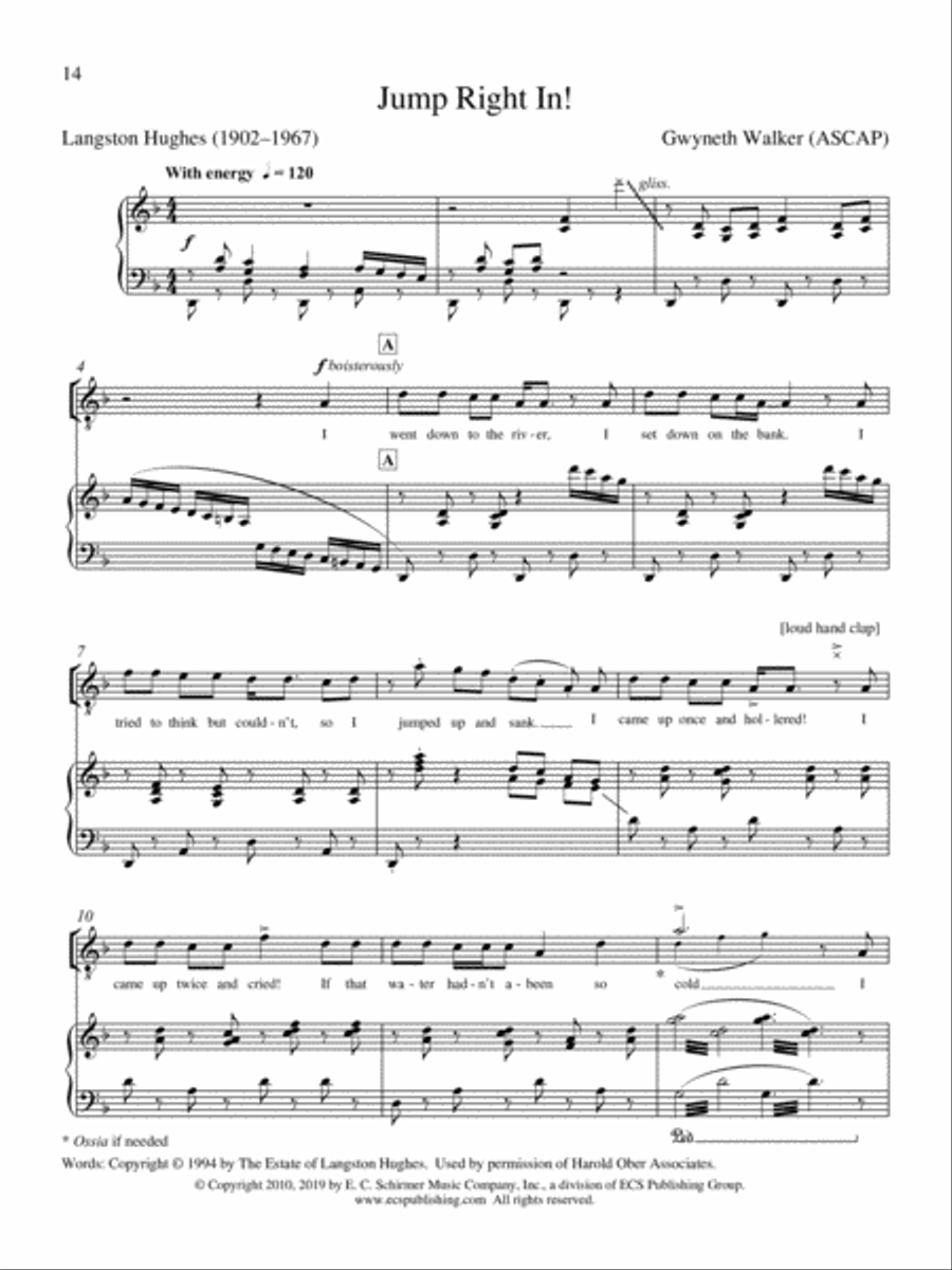 Jump Right In! Tenor Voice scores gallery preview page 1