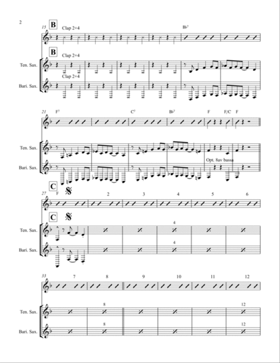 Tough Lover Jazz Ensemble scores gallery preview page 2