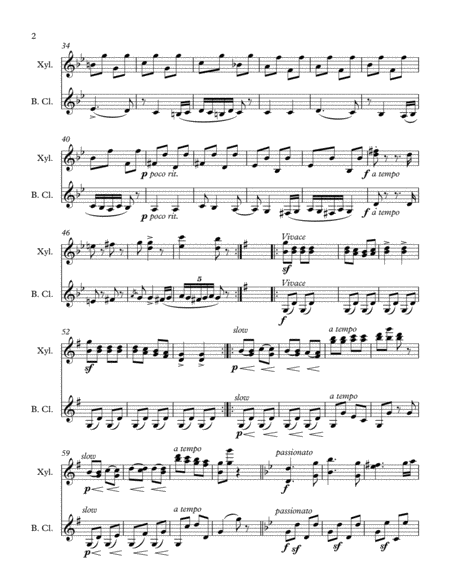 Hungarian Dance No. 5 for Xylophone and Bass Clarinet image number null