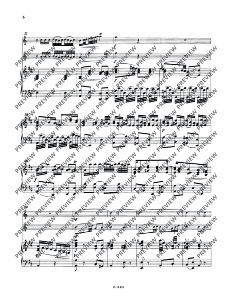 Concertino D major Piano scores gallery preview page 7