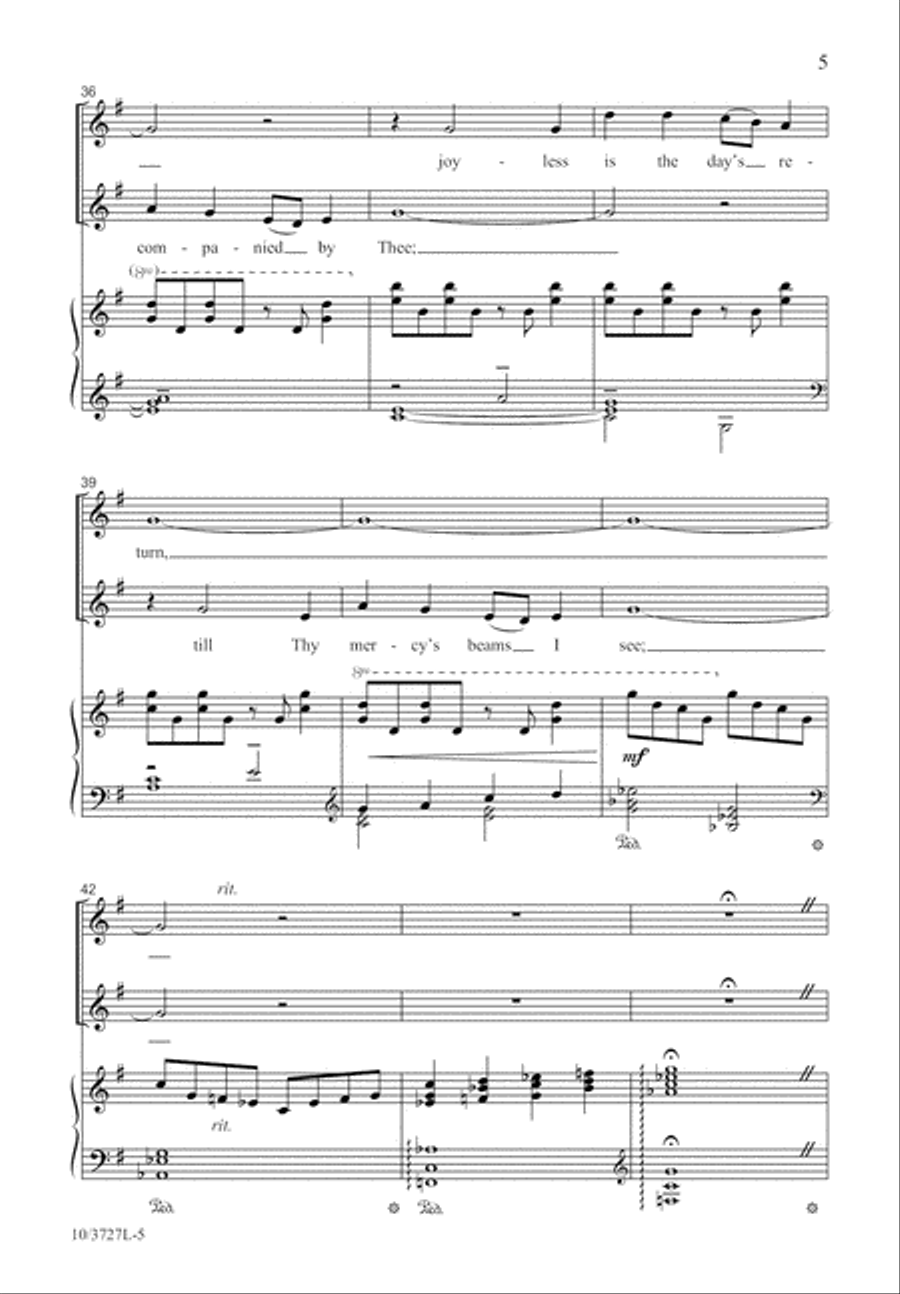 Christ, Whose Glory Fills the Skies 4-Part scores gallery preview page 6