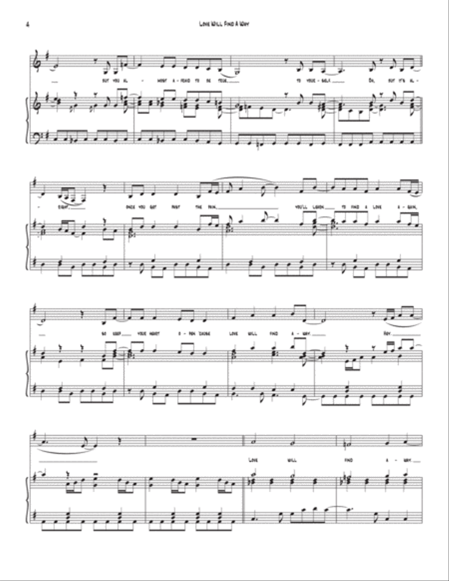 Love Will Find A Way Voice scores gallery preview page 4