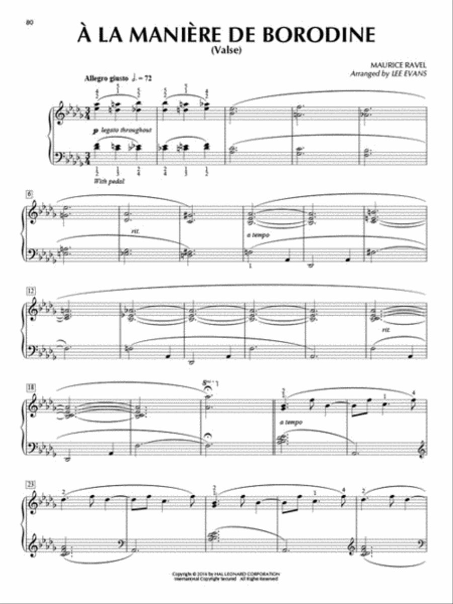 Classics with a Touch of Jazz Piano Solo scores gallery preview page 5