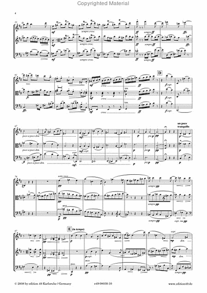 Trio D-Dur fur Violine, Viola und Violoncello op. 24