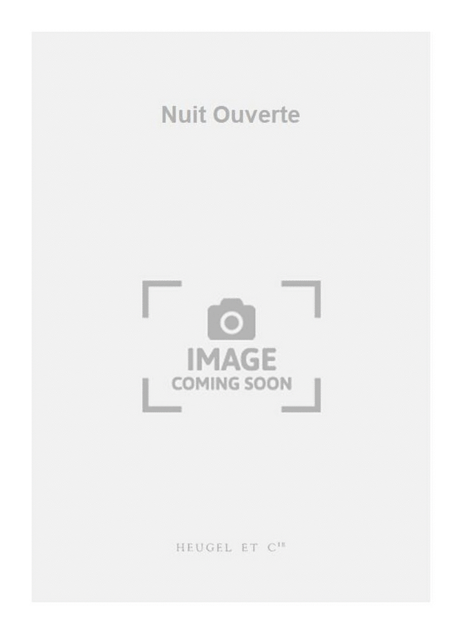 Nuit Ouverte Clarinet Solo scores gallery preview page 1